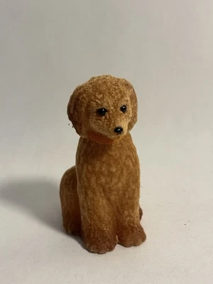 Vintage German Flocked Spaniel Dog Barbie/Dollhouse Pet - Image 1 of 4