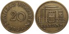 Deutschland - Saarland 20 Franken 1954 - VIII