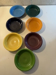 7er Set FiestaWare Schüsseln 8,25" Servierschüssel Gemüseschale HLC gemischte Farben USA - Bild 1 von 10
