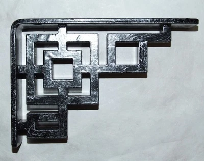 Eris 2" W X 5.5" D X 8"H Wrought Iron Bracket Triple Center Brace Antique Pewter - image 1 of 4