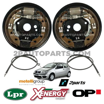 KIT FRENI POSTERIORI PREMONTATI FUNI FRENO A MANO PER FIAT PUNTO 188 1.3 CON ABS - Immagine 1 di 4