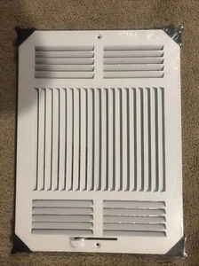 Air Vent Cover 14" x 10" 3-Way Wall Grille Register Cover White - Picture 1 of 3