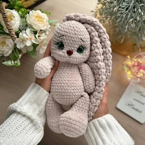 Crochet Easter Bunny, Handmade, amigurumi bunny, Handmade Bunny, white Bunny - Picture 1 of 4