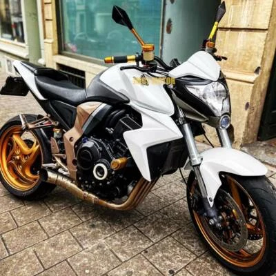 Espejos retrovisores laterales universales CNC diamante para motocicleta Honda CB450 CB500 650 Foto 1 de 4