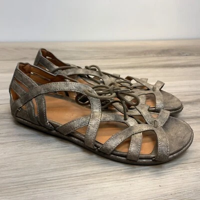Gentle Souls Shoes Orly Gladiator Cage Metallic Man Made Sandal Size 8.5M - Image 1 of 4