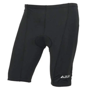 Azur Sport Mens Cycling Padded Shorts Black - Picture 1 of 5