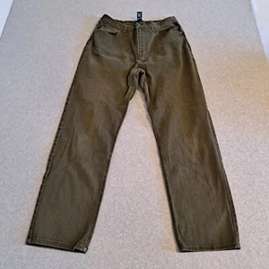 Vintage Lauren Jeans Woman 12 Green Denim Relaxed Loose Capsule Heritage 90s Y2K - Picture 1 of 8