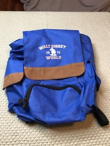 Walt Disney World Parks Mickey Mouse Backpack Blue 100% Polyester - Picture 1 of 14