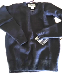 FRENCH TOAST School Uniform Boys Girls Navy Blue V-Neck Longsleeve Sweater 16 - Picture 1 of 3