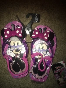 Disney Minnie Mouse Slide Sandal Size 9/10 Toddler Girls - Picture 1 of 3