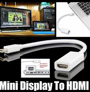Mini Display Port to HDMI Adapter Adaptor For Pro MACBOOK AIR IMAC Apple Mac - Picture 1 of 2