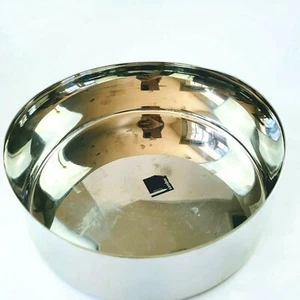 Sambonet Bamboo 18/10 Stainless Steel Bread basket bowl. 7 7/8 inch Shiny Silver - Picture 1 of 5