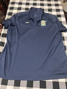 Nike Cooperstown Shirt Mens XXL Blue Golf Dri Fit Polo Performance 2XL - Picture 1 of 9
