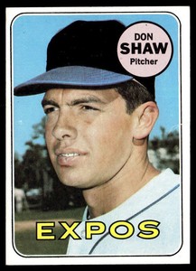 1969 Topps #183 Don Shaw  VG-EX-B112R1