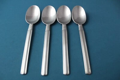 4 cucharaditas Pfaltzgraff CROSSROADS brillante 18/8 acero inoxidable China 6 1/8" Foto 1 de 4