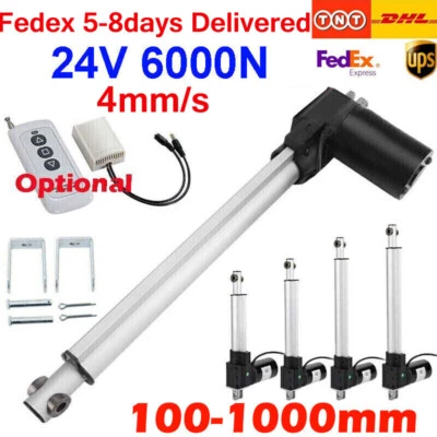 DC 24V 6000N Heavy Duty Linear Actuator Long Stroke 50MM 600MM 900MM 1000MM - Image 1 of 4