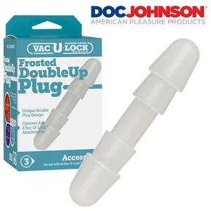 Doc Johnson Vac-U-Lock - Frosted Double Up Plug Zubehör Doppelstecker - Bild 1 von 3