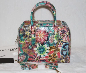 ❤️ Brahmin Marissa Satchel Floral Desert Bloom Leather Tote Bag Purse Handbag - Picture 1 of 5