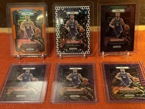 2023-24 Prizm Monopoly Domantas Sabonis /124, Running Man, Red Icons & 3x Purple - Bild 1 von 13