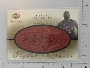 Morris Peterson AUTO 2001-02 Sweet Shot Signature Shots #mp Toronto Raptors - Picture 1 of 2