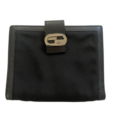 Auténtica Cartera Gucci Vintage Nylon Unisex - ¡Excelente Estado! Negro Foto 1 de 3