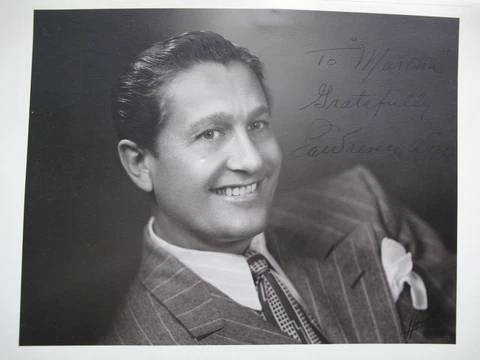 vintage SIGNED Lawrence Welk to Martha - on Large Studio Photograph - Music Cover