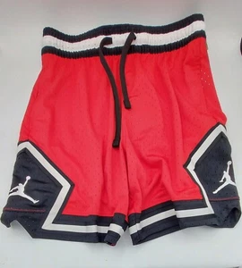 Jordan Nike Diamond Mens Dri-FIT Basketball Shorts DX1487 687 Black Red Sz S NWT - Picture 1 of 4