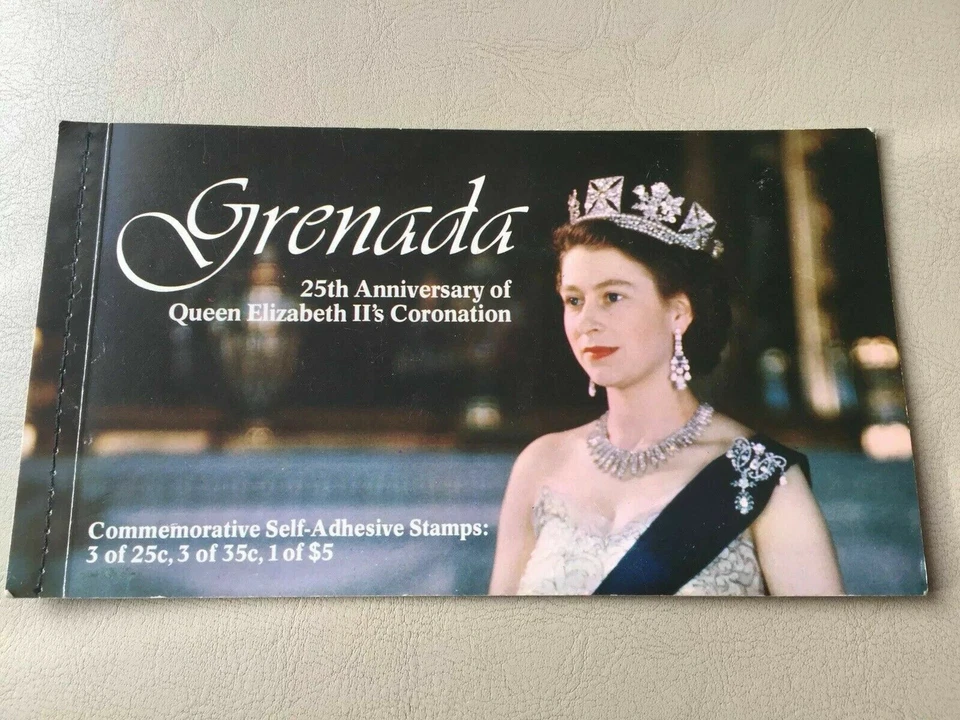 Гренада 25-летие коронации королевы Елизаветы II книга марок новом - Изображение 1 из 4