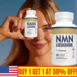 Casi nuevo + Cápsulas de resveratrol - Antienvejecimiento y antioxidante - 60 unidades - Imagen 1 de 10