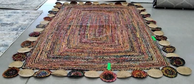 RED / MULTI 9' X 12' Broken Thread Rug, Reduced Price 1172735097 CAP201A-9 - Image 1 of 4