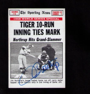 1969 Topps #167 SIGNED 1968 World Series Jim Northrup Detroit Tigers MINT AUTO! - Picture 1 of 2