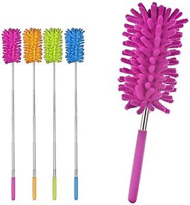 Telescopic Extendable Magic Microfibre Cleaning Feather Duster Extending Brush