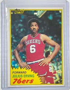 JULIUS ERVING 1980-81 Topps #30 Dr. J Philadelphia 76'ers EX - Imagen 1 de 3