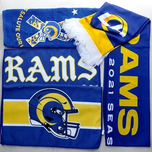 LA Rams House Football Towel Scarf NFL Lot - 2021 Chicago Bears Sofi Stadium - Picture 1 of 11