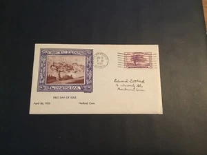 FDC 1935 # 772 1st WINFRED MILTON GRANDY Cachet Connecticut Tercentenary 3cent - Picture 1 of 2