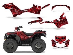 Graphics Kit Decal Stickers For Polaris Sportsman 850 1000 2017-2020 SKLSHMRS R - Foto 1 di 2