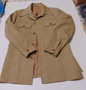 Vintage 1970's Leisure Jacket Western Rockabilly BIG Collar PROM NIGHT sz Medium - Picture 1 of 18
