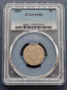 1899 Liberty Head Nickel 5c LOWBALL Graded PCGS POOR 1 PO1 #94746 - Picture 1 of 2