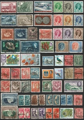 Lote #1717 Commonwealth Grécia Rodésia Nyassa Quênia África do Sul clássico e mais - Imagem 1 de 4