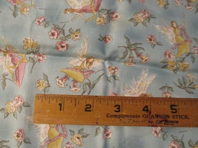 1 yard x 44" wide Quilt Fabric Rose And Hubble Beth Bruske Faries Fairy Flowers - Image 1 of 4