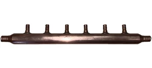 Sharkbite, 6 - 1/4” Ports Copper Pex Manifold 2 - 3/4” Inlets With Bard Branches - Picture 1 of 16