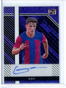 2024 Leaf Pro Set Soccer Gavi Auto Purple 2/7 SP Rare Autograph Card - Picture 1 of 2