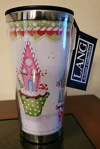 2015 Lang 16 Oz Christmas Travel Mugs Home Sweet Home NWT - Picture 1 of 8