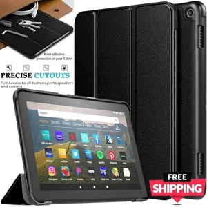 Amazon Hülle Kindle Fire HD 10 (2017) Tablet Leder Smart Ständer Cover Stoßfest - Bild 1 von 44