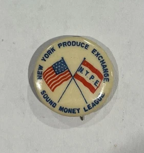 1896 McKinley President Pin Campaign Button Political Pinback Sound Geld Gold - Bild 1 von 2