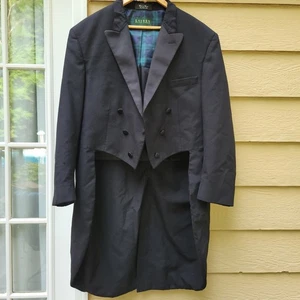 Lauren Ralph Lauren Frack Herren Gr. 48R Schwarz 100% Wolle » - Bild 1 von 15