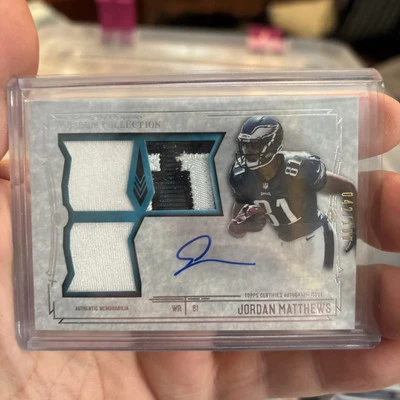 2014 Topps Museum collectionSignature Swatches Autographed Jordan Matthews /100  - Image 1 of 3
