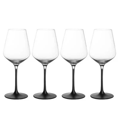 Villeroy & Boch Manufacture Rock Noire Set of 4 White Wine Goblets - Image 1 of 4