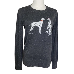 Loft Dalmatiner Hund grau Pullover Baumwollmischung Gr. XS bestickt - Bild 1 von 7