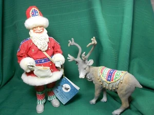 Possible Dreams American Artist  Alpine Santa with Reindeer - Picture 1 of 10